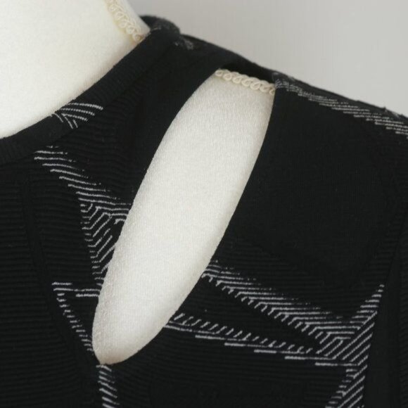 Cut25 by Yigal Azrouel Women's Size 6 Black Cutout Convertible Long Sleeve Dress - Picture 8 of 11